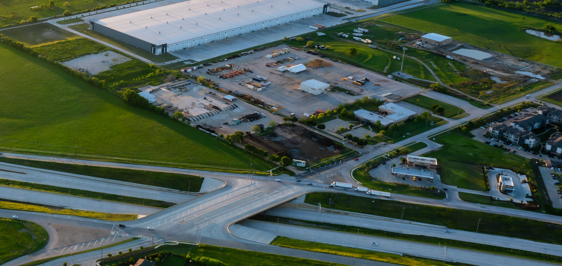 Sunset, sunset aerial Ft Worth AllianceTexas